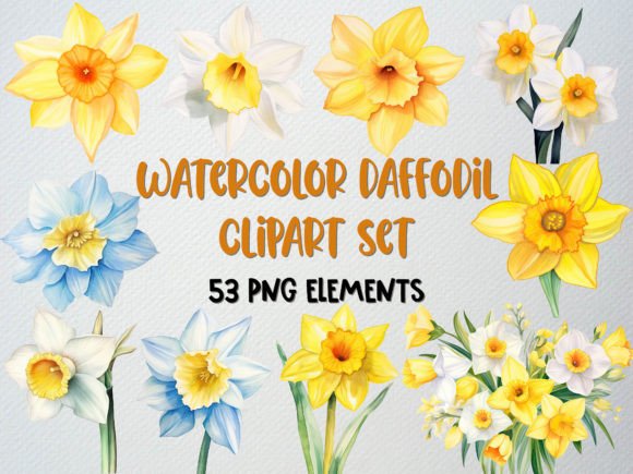 Download Watercolor Daffodil Clipart, Floral PNG - Daffodil clipart Collection