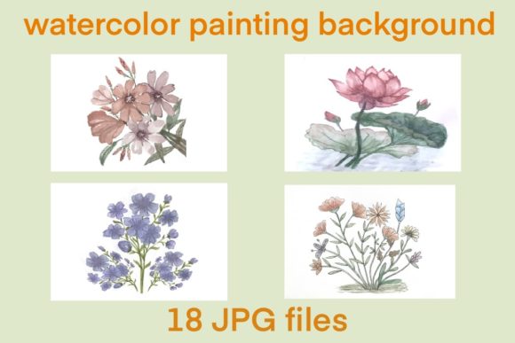 Download Watercolor Painting Flower  Art Print - Print Collection