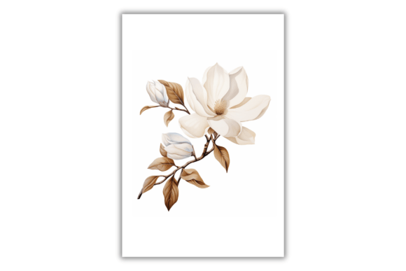 Download Watercolor Magnolia Flower- Art Print - Print Collection