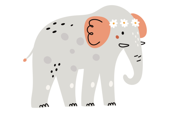Download Cute Elephant Print. Big Grey Safari Ani - Print Collection
