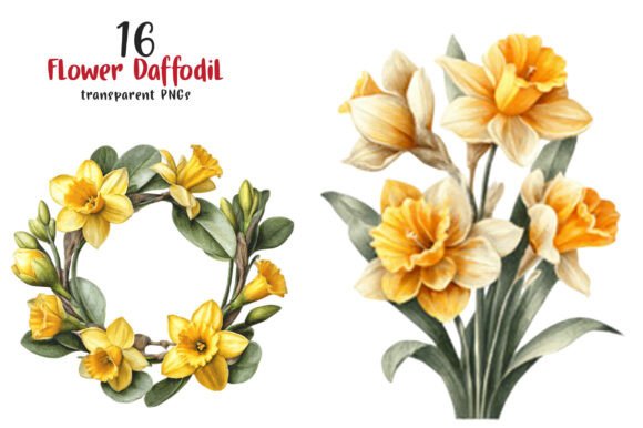 Download Watercolor Flower Daffodil Clipart - Daffodil clipart Collection