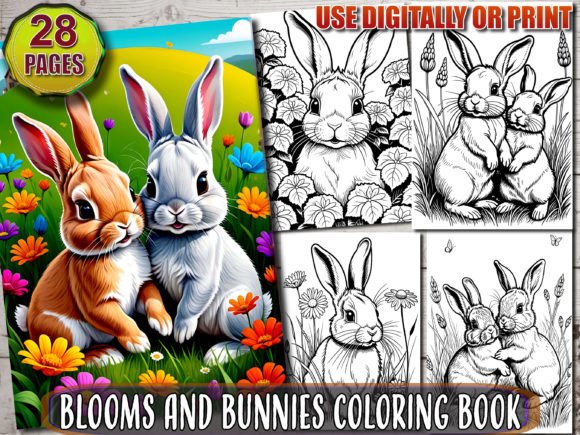 Download Blooms and Bunnies Coloring Book - Blooms Collection