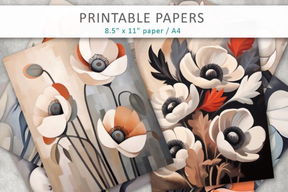 Download Flowers Illustration Printable Pages - Print Collection