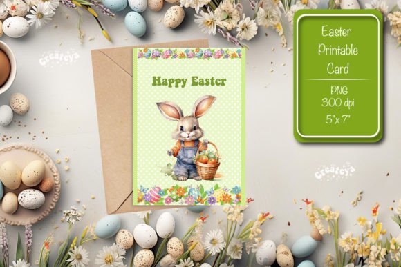 Download Printable Easter Card Watercolor Easter - Print Collection